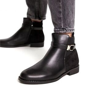 Office Alexis Buckle Ankle Boots